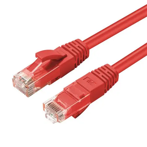 MicroConnect CAT6 U/UTP 1m červená / LSZH
