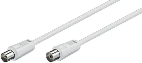 MicroConnect koaxiální kabel M-F 75 Ohm 1.5m bílá 