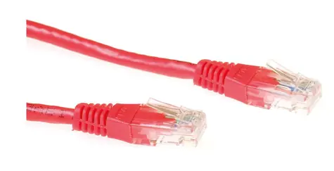 MicroConnect CAT6 U/UTP 5m červená / PVC