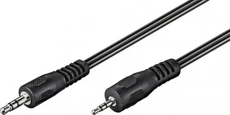MicroConnect Audio kabel stereo mini jack 3.5mm (M) - 2.5mm mini jack (M) 2m černá