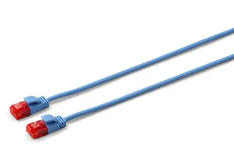 MicroConnect CAT6a U/UTP SLIM 1m modrá / LSZH