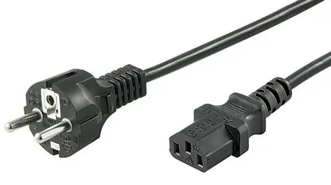 MicroConnect Síťový napájecí kabel Schuko - C13 0.5m černá