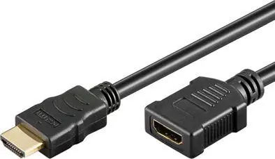MicroConnect Prodlužovací kabel HDMI 1.4 (M) - HDMI 1.4 (F) 0.5m černá