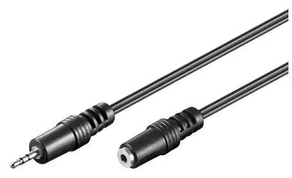 MicroConnect Audio kabel Jack 2.5mm (M) - Jack 2.5mm (F) 2 m černá