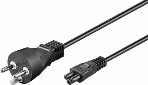 MicroConnect Power Cord DK Typ-K - C5 0.5m černá / dánská koncovka