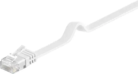 MicroConnect CAT6 U/UTP FLAT 3m bílá / PVC
