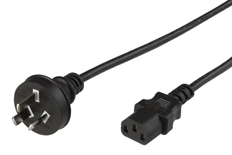 MicroConnect Power Cord Australia typ I - C13 1.8m černá / australská koncovka