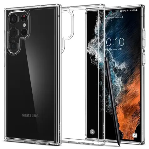 Spigen Ultra Hybrid ochranný kryt pro Samsung Galaxy S22 Ultra čirá