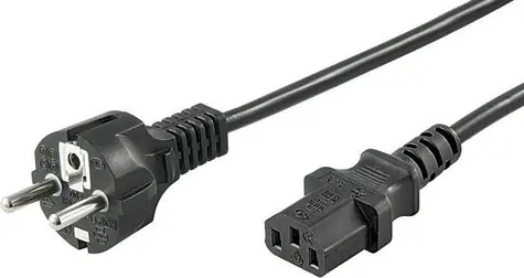 MicroConnect Síťový napájecí kabel Schuko - C13 1m černá