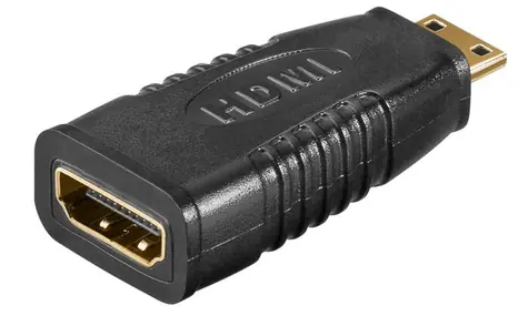 MicroConnect Adaptér miniHDMI (M) - HDMI (F) černá / Plug & Play