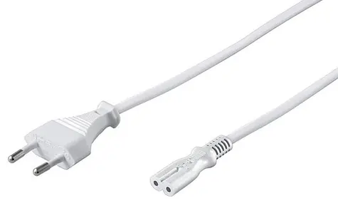 MicroConnect Power Cord EU C - C7 3m bílá