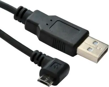 MicroConnect kabel USB2.0 A (M) - microUSB B (M) zahnutý 90° 3m černá / 480Mbit/s