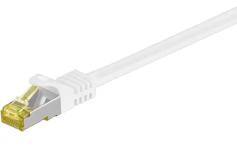MicroConnect CAT7 S/FTP Patch Cord 0.25m bílá / LSZH