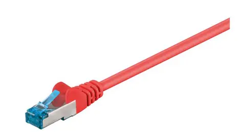 MicroConnect CAT6a S/FTP 0.5m červená / LSZH