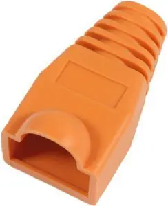 MicroConnect Kryt konektoru RJ45 oranžová / 50ks