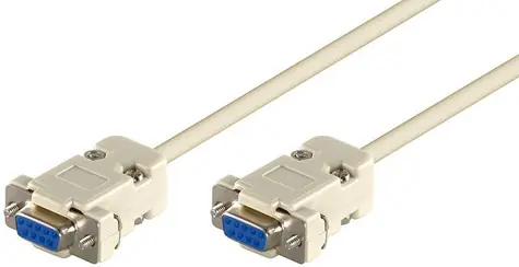 MicroConnect sériový kabel RS-232, D-SUB 9-pin (F) - D-SUB 9-pin (F) 3m bílá