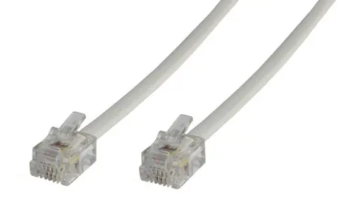 MicroConnect Modulární kabel RJ12 6C/6P 5m bílá 