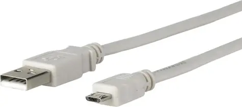 MicroConnect kabel USB2.0 A (M) - microUSB B (M) 5m šedá / 480Mbit/s