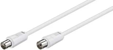 MicroConnect koaxiální kabel M-F 75 Ohm 5m bílá 