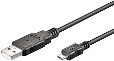 MicroConnect kabel USB2.0 A (M) - microUSB B (M) 5m černá / 480Mbit/s