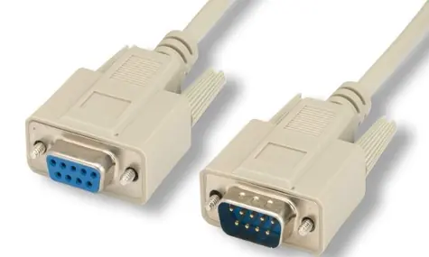 MicroConnect sériový kabel RS-232, D-SUB 9-pin (M) - D-SUB 9-pin (F) 3m béžová