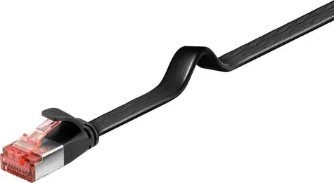 MicroConnect CAT6 U/UTP FLAT 5m černá / PVC