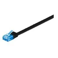 MicroConnect CAT6a U/UTP FLAT 3m černá / PVC