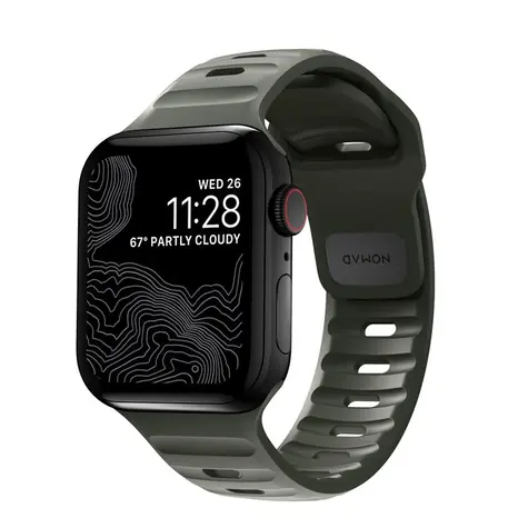 Nomad Sport řemínek pro Apple Watch (45 & 44 & 42 mm) M-L zelená
