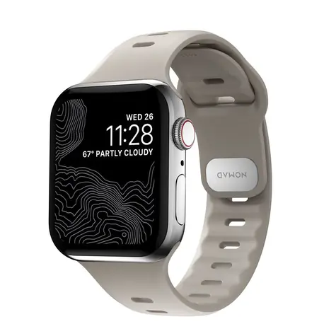 Nomad Sport Slim řemínek pro Apple Watch 7 (45 & 44 & 42 mm) M-L béžová
