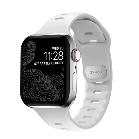 Nomad Sport Slim řemínek pro Apple Watch 7 (45 & 44 & 42 mm) M-L bílá