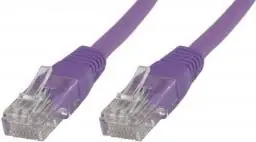 MicroConnect CAT5e U/UTP 20m fialová / PVC