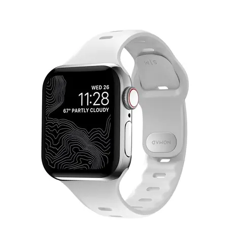 Nomad Sport Slim řemínek pro Apple Watch 7 (41 & 40 & 38 mm) S-M bílá