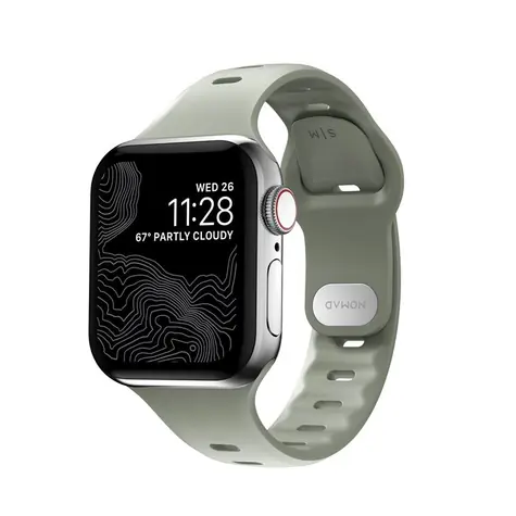 Nomad Sport Slim řemínek pro Apple Watch 7 (41 & 40 & 38 mm) S-M zelená