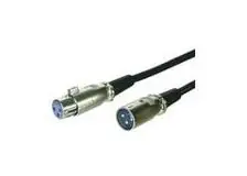 MicroConnect XLR kabel XLR (M) - XLR (F) 1m černá