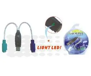 MicroConnect adaptér USB2.0 A (M) - 2x PS2 (F) černá