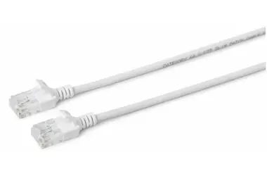 MicroConnect CAT6a U/UTP SLIM 5m bílá / LSZH