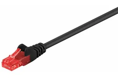 MicroConnect CAT6 U/UTP 7.5m černá / PVC