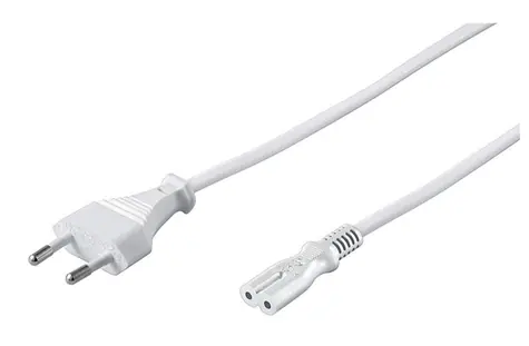 MicroConnect Power Cord EU C - C7 5m bílá
