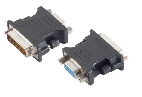 MicroConnect Analog adaptér DVI-I Dual-Link (24+5pin) (F) - VGA (M) černá
