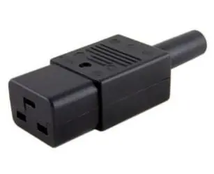MicroConnect IEC síťová zástrčka C19 (F) černá