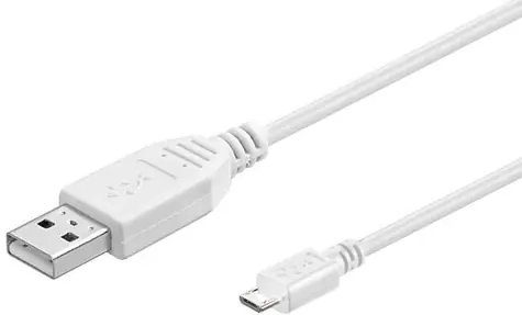 MicroConnect kabel USB2.0 A (M) - microUSB B (M) 5m bílá / 480Mbit/s
