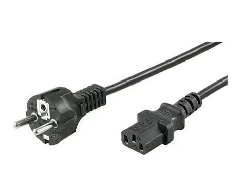 MicroConnect Síťový napájecí kabel Schuko - C13 3m černá