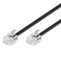 MicroConnect Modulární kabel RJ11 6P/4C 10m černá 