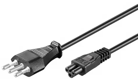 MicroConnect Power Cord Italy typ L - C5 3m černá