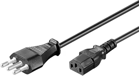MicroConnect Power Cord Italy typ L - C13 3m černá