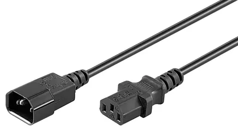 MicroConnect Prodlužovací kabel C14 - C13 3m černá