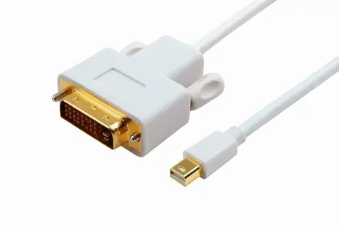 MicroConnect Kabel Mini DisplayPort 1.2 (M) - DVI-I (M) 1m bílá / 1920x1080 @ 60Hz 