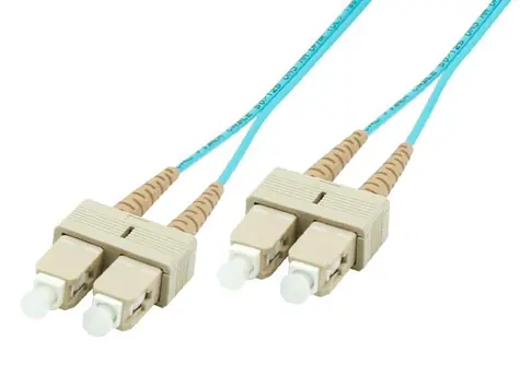 MicroConnect Optical Fibre Cable SC/SC Multimode duplex OM3 2m modrá