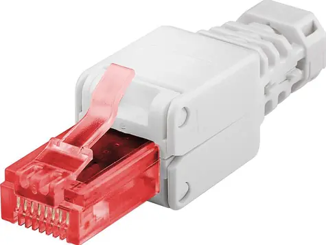 MicroConnect CAT6 Tool-free RJ-45 konektor bílá