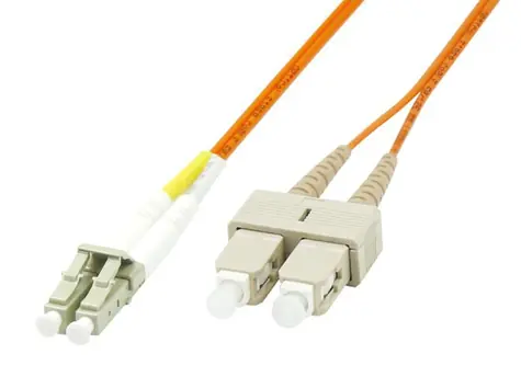 MicroConnect Optical Fibre Cable LC/SC Multimode duplex OM1 3m oranžová